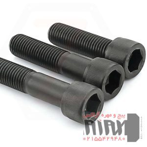 پیچ آلن سر استوانه ای نیم دنده خشکه 8.8